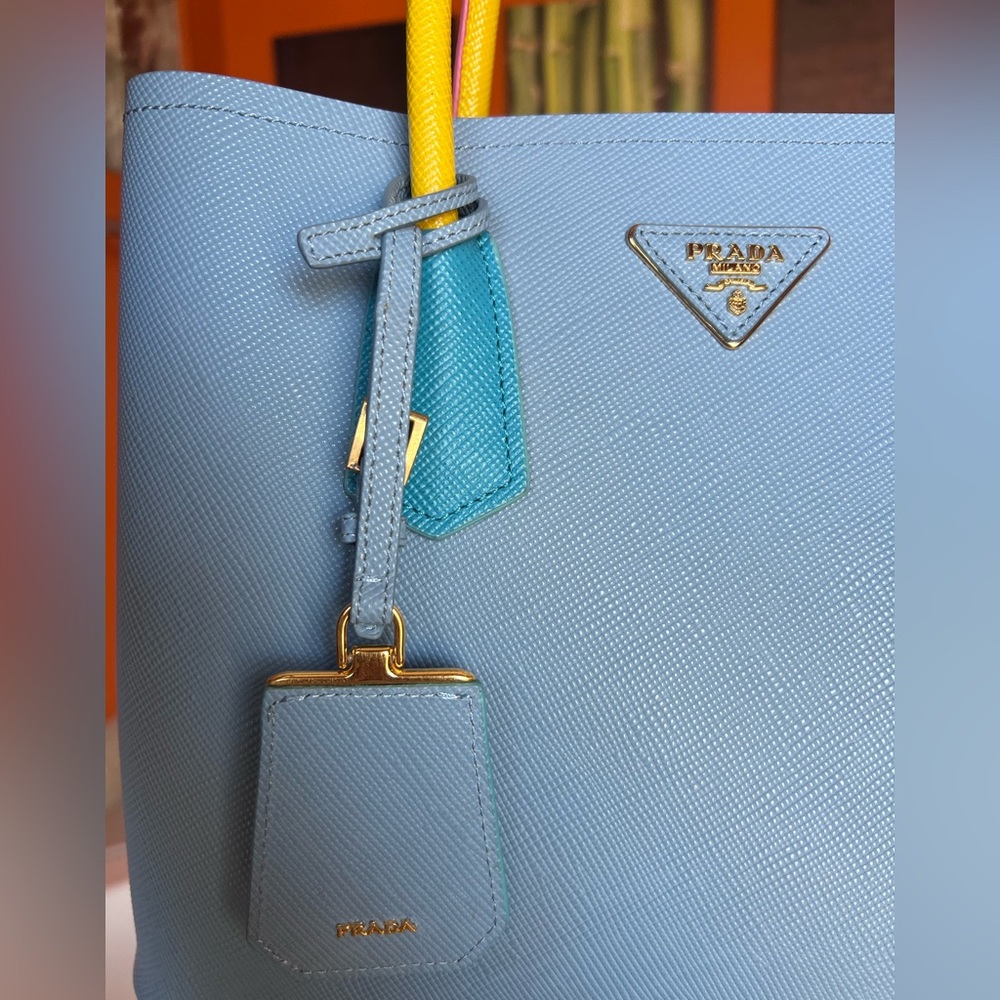 SOLD PRADA Saffiano Cuir Small Double Bag - Picture 7 of 7